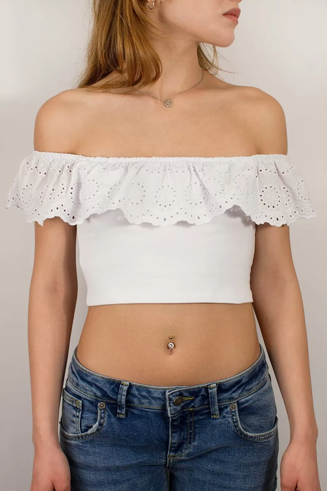 Cheap Anglaise crop top Tops