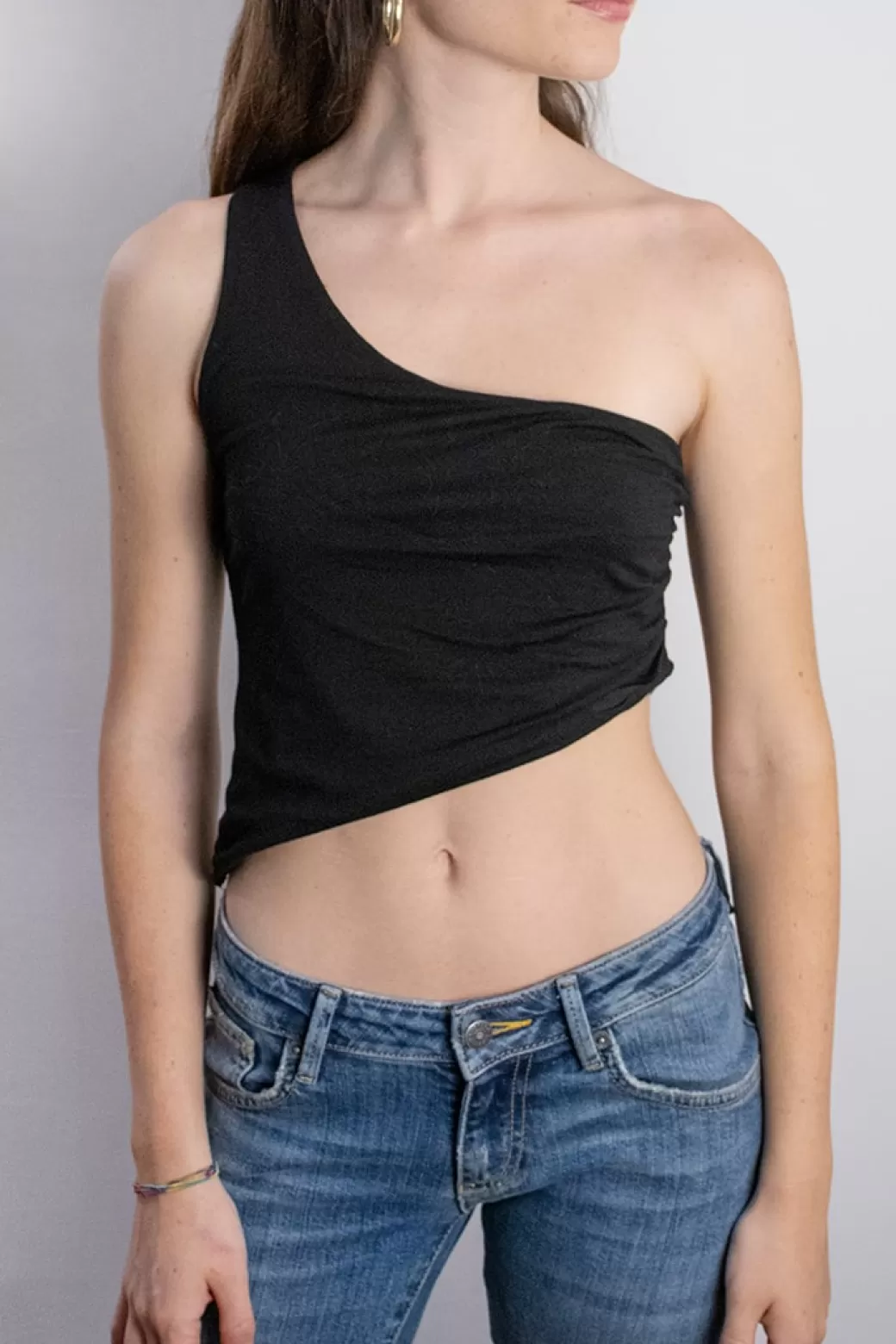 Cheap Asymmetric one-shoulder top Top & Tees