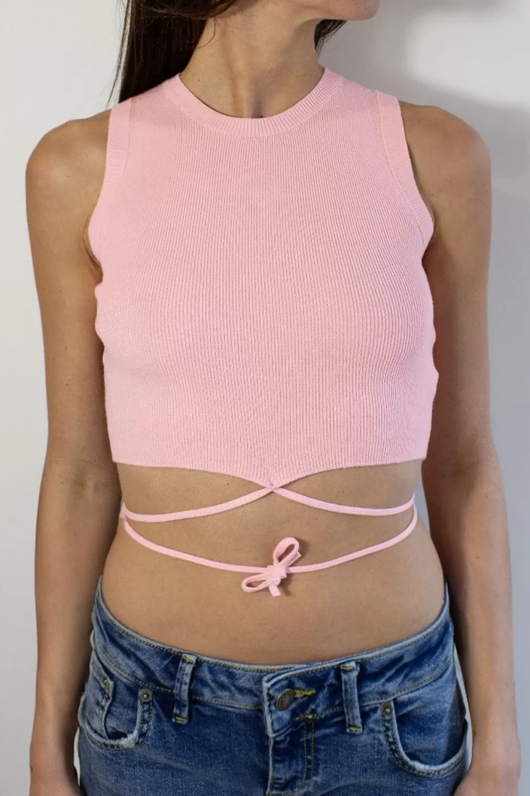 Outlet Criss cross crop top Tops