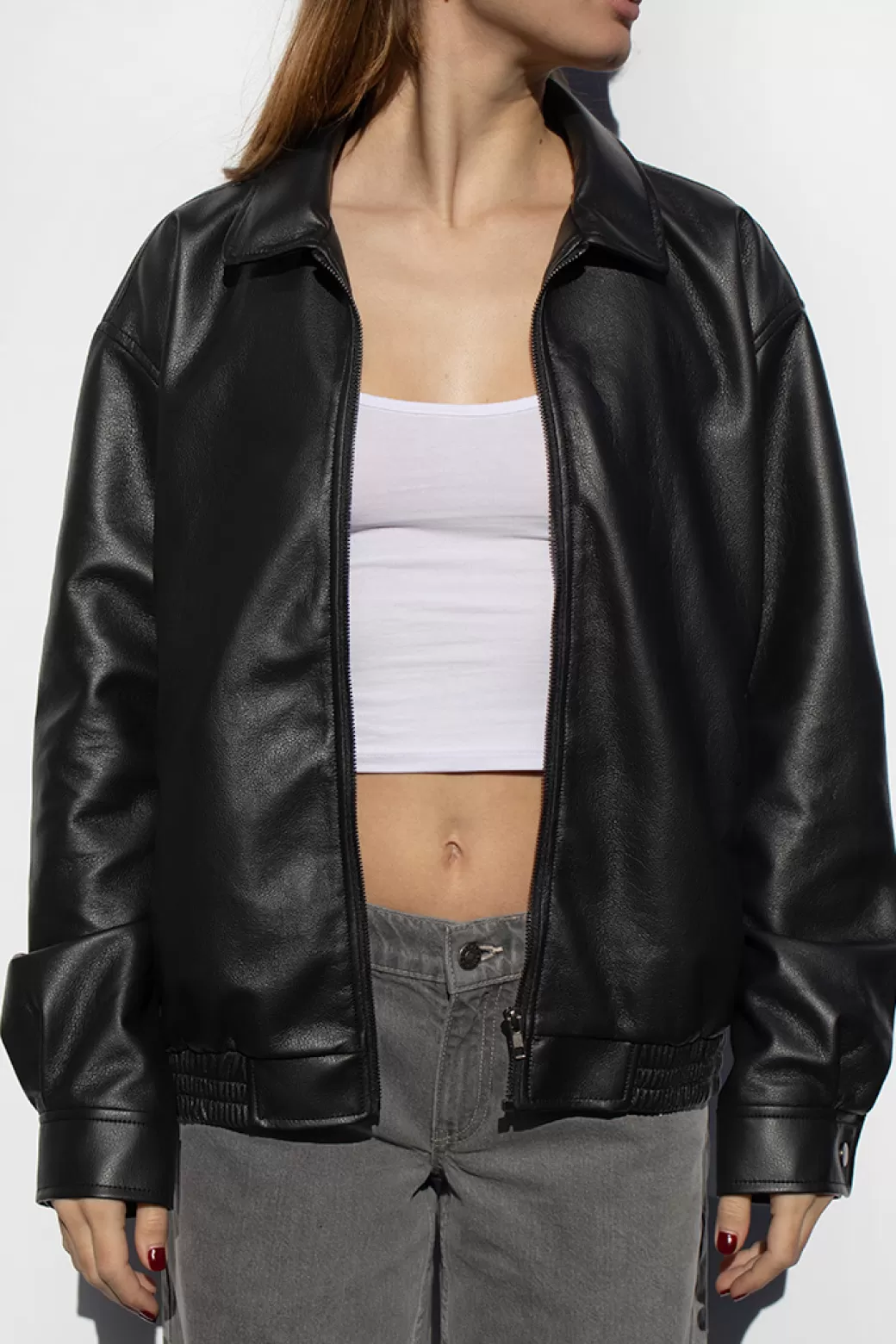 Cheap Faux leather jacket Coats & Jackets