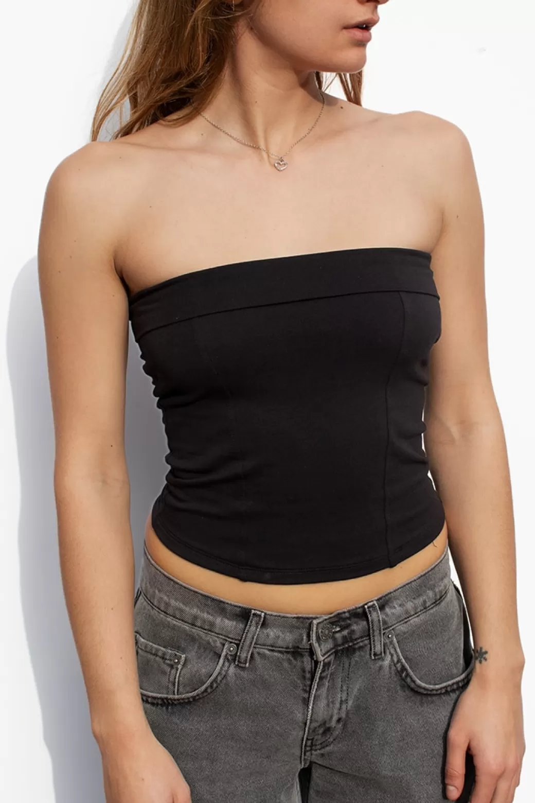 Outlet Lace-up bandeau top Tops