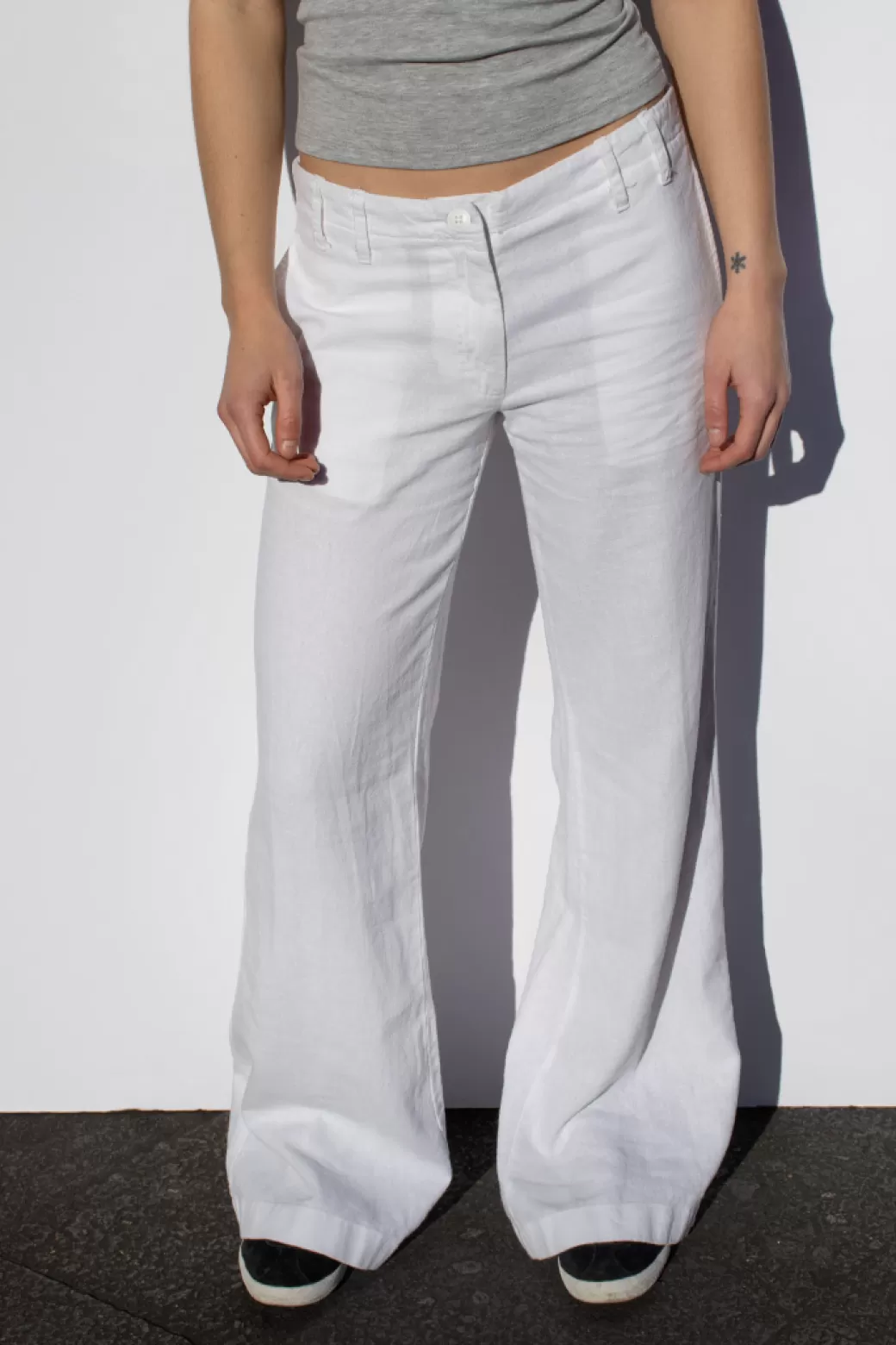 Sale Linen low waist pants Pants