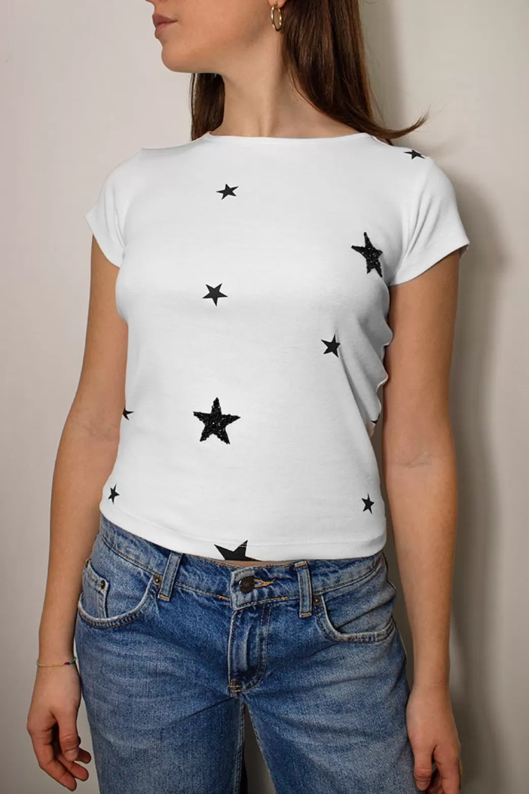 Online Sequin stars t-shirt Graphics