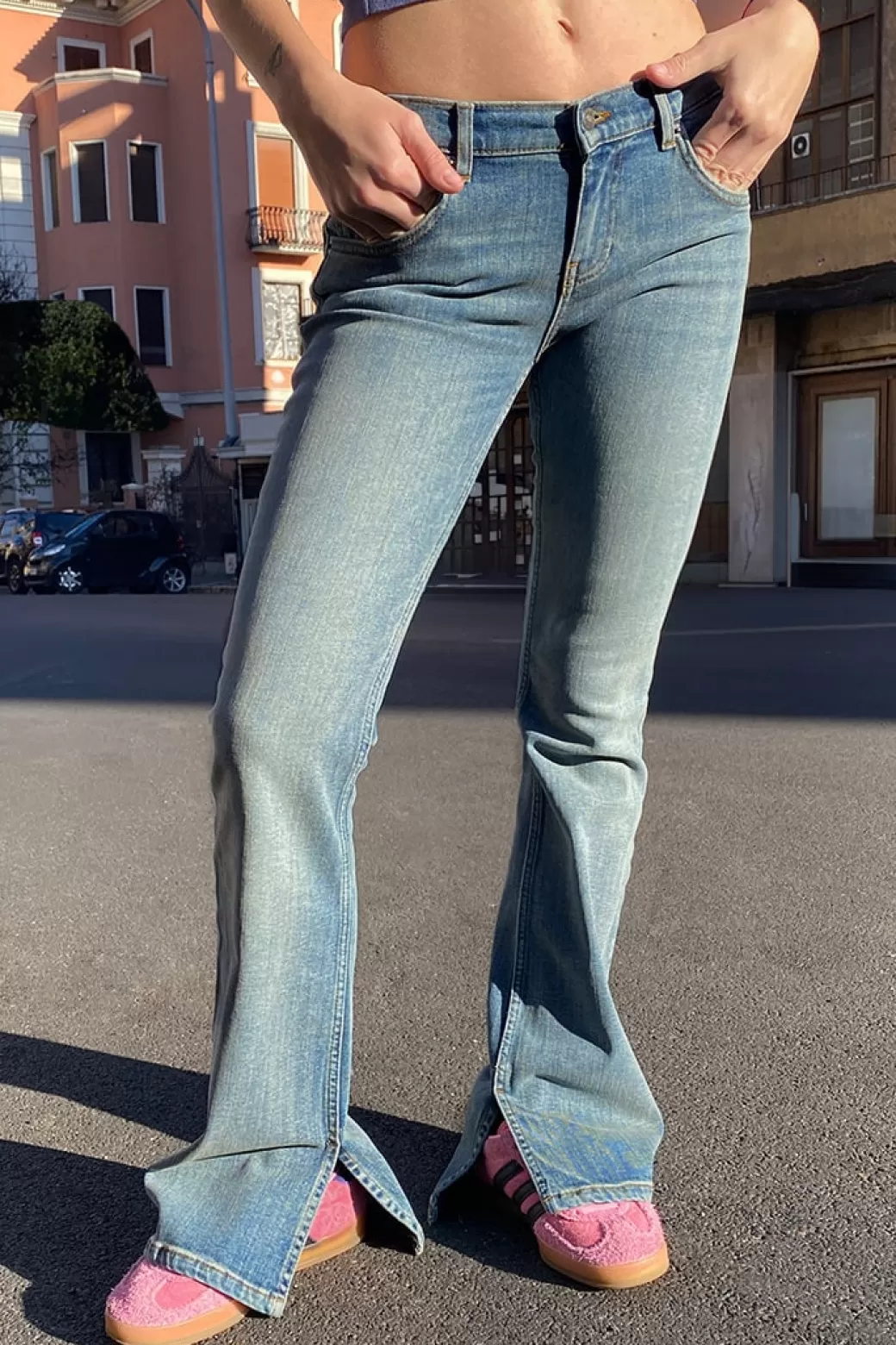 Hot Side split jeans Denim