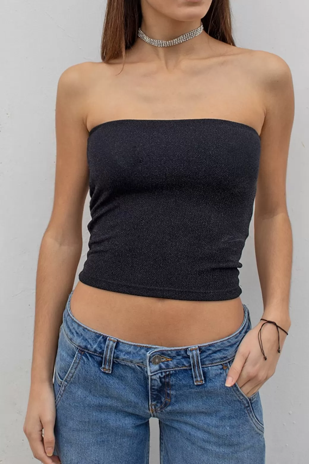 Cheap Sparkly bandeau top Tops